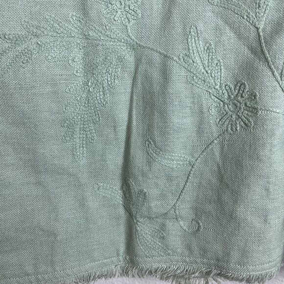 Carole Little Vintage Womens Size 1X Embroidered Jacket with Fringe Detail Sage - Picture 8 of 13